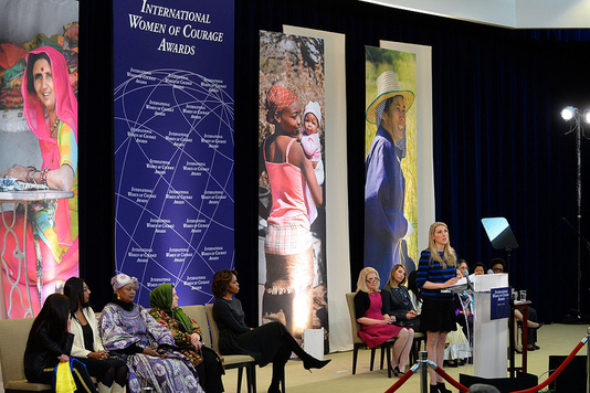 Dr. Vanessa Kerry delivers remarks at the Secretary of State’s International Women of Courage Award Ceremony at the U.S. Department of State in Washington, D.C., on March 4, 2014. [State Department photo/ Public Domain]